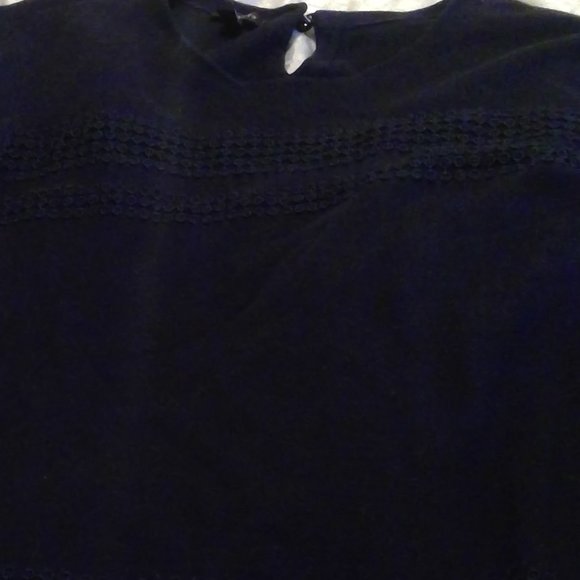 Talbots Large Dark Blue Dress Sweater - Picture 3 of 5